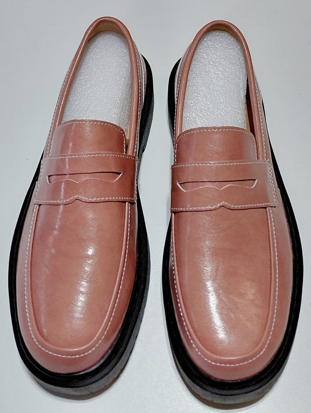 BEAUSEEN Women's Pink Penny Slip On Loafer Size 8.5